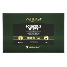 Vahdam Teas, Founder's Select, ассорти чаев, 40 чайных пакетиков, 80 г ,(2,82 унции)
