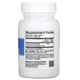 Lake Avenue Nutrition, PQQ (пирролохинолинхинон), 10 мг, 60 растительных капсул