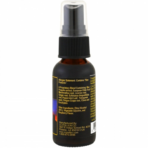 C.C. Pollen, Propolis Elderberry Spray, 1 fl oz (30 g)