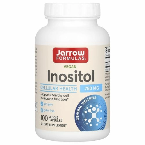 Jarrow Formulas, Инозитол, 750 мг, 100 вегетарианские капсулы