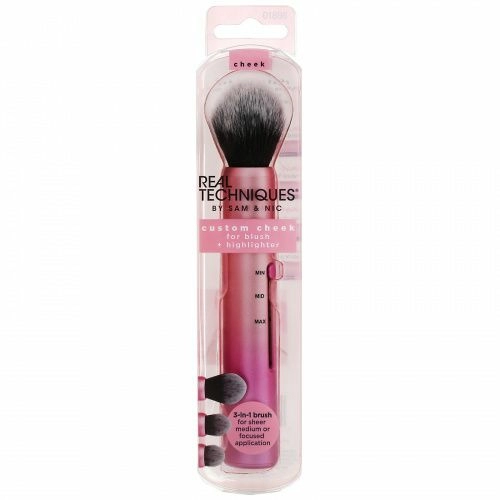 Real Techniques, Custom Cheek, кисть 3 в 1, 1 шт.
