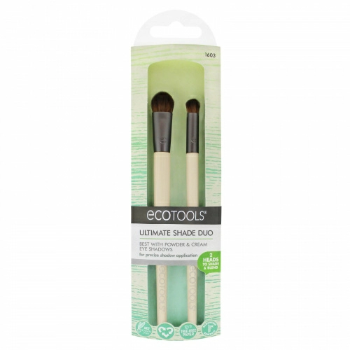 EcoTools, Пара кистей для нанесения теней, 2 кисти