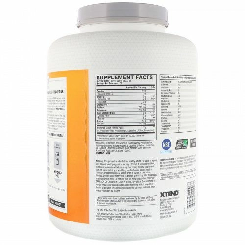 Scivation, Xtend Pro, сывороточный изолят, соленый карамельный шейк, 5 фунтов (2,27 кг)