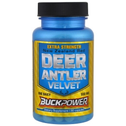 Natural Sport, порошок из оленьих пантов, повышенного действия, 30 капсул