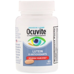 Bausch & Lomb, Eye Vitamin & Mineral Supplement, Lutein & Antioxidants , 60 Tablets