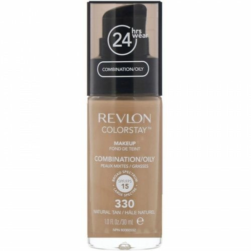 Revlon, Макияж для комбинированной и жирной кожи Colorstay, оттенок естественного загара 330, 30 мл