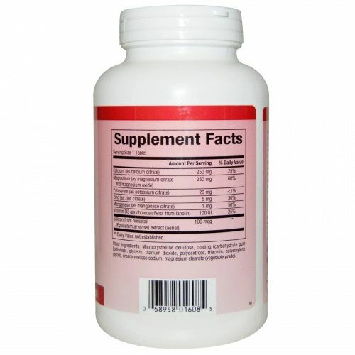 Natural Factors, Цитрат кальция и магния, с витамином D, 180 таблеток