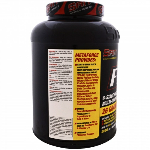 SAN Nutrition, Metaforce 5.0, шоколадная масса с орехами, 81 унция (2297 г)