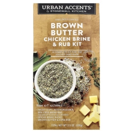 Urban Accents, Рассол и средство для курицы с коричневым маслом, 100 г (3,5 унции)