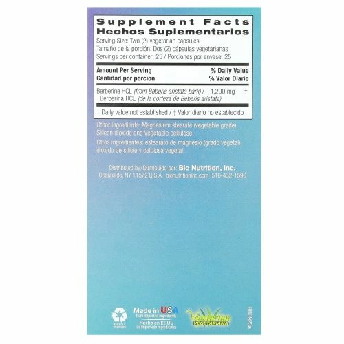 Bio Nutrition, Advanced Berberine, 50 вегетарианских капсул