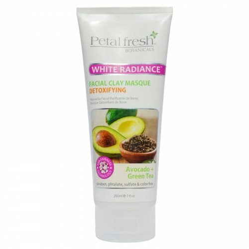 Petal Fresh, Botanicals, Маска для сияния кожи лица из белой глины, Авокадо и зеленый чай, 7 ж. унций (200 мл)