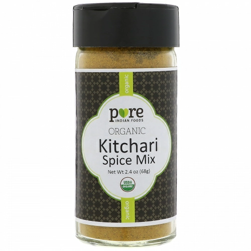 Pure Indian Foods, Смесь органических специй кичари, 68 г