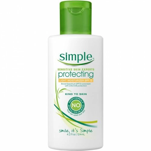 Simple Skincare, Легкий увлажняющий крем «Защитный», SPF 15, 124 мл