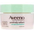 Aveeno, Active Naturals, Positively Radiant, ночной увлажняющий крем для лица, 1,7 унц. (48 г)