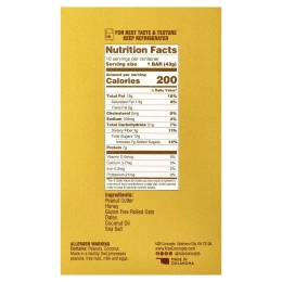 KiZE Life Changing Bar, арахисовая паста и мед, 10 батончиков, 43 г (1,5 унции) каждый