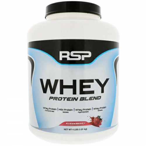 RSP Nutrition, Сывороточный белок, клубника, 1,81 кг (4 фунта)