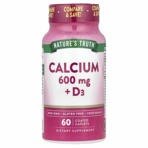 Nature's Truth, Кальций + D3, 60 капсул в оболочке
