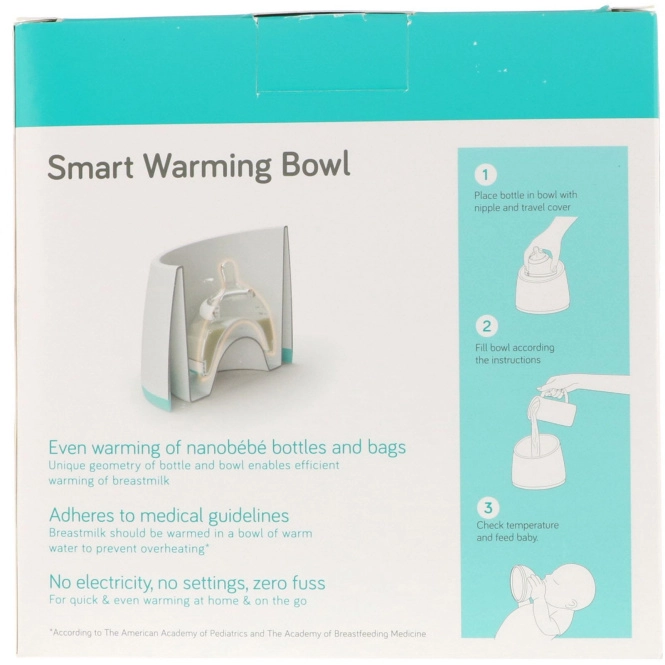 Nanobebe, Умная подставка для разогревания, серый цвет, 1 шт