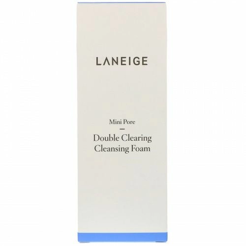Laneige, Мини-поры, двойная осветляющая очищающая пена, 150 мл