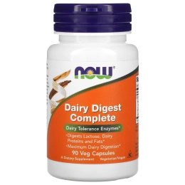 Now Foods, Dairy Digest Complete, 90 растительных капсул