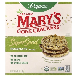 Mary's Gone Crackers, органические крекеры из суперсемена, розмарин, 113 г (4 унции)