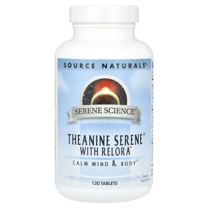 Source Naturals, Theanine Serene с Relora 120 таблеток