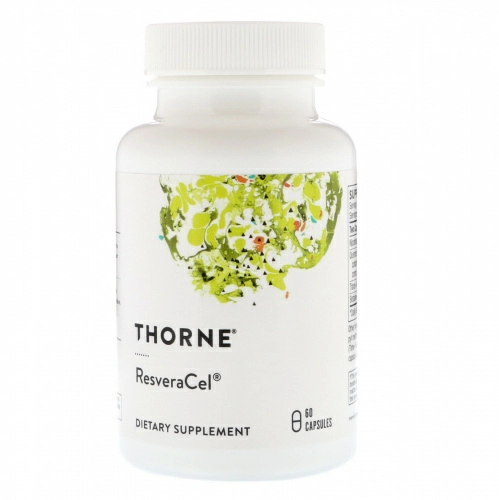 Thorne Research, Resveracel, 60 капсул