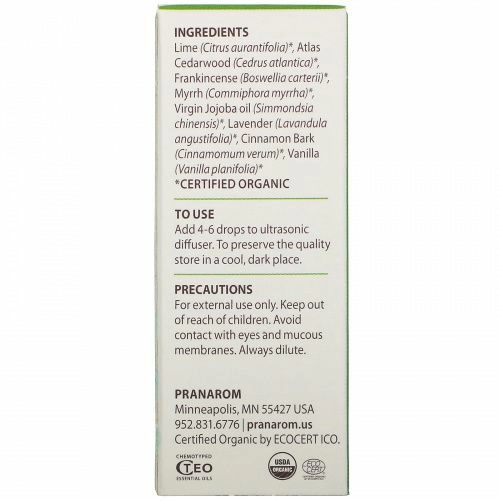 Pranarom, Essential Oil,  Diffusion Blend, Tranquility, .17 fl oz (5 ml)
