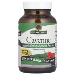 Nature's Answer, Кайенский перец (Capsicum Annuum), 90 растительных капсул
