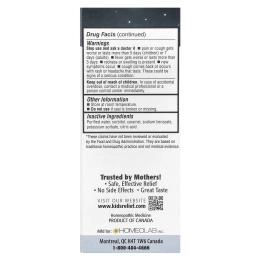 Homeolab USA, Kids Relief, сироп от кашля и простуды, ночная смесь, для детей 0–12 лет, 100 мл (3,4 жидк. унц.)