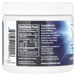 Xyloburst, ксилитоловая камедь, со вкусом перечной мяты, 100 шт., 150 г (5,29 унции)