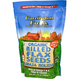 Carrington Farms, Органические шлифованные семена льна, 396 г (14 унций)