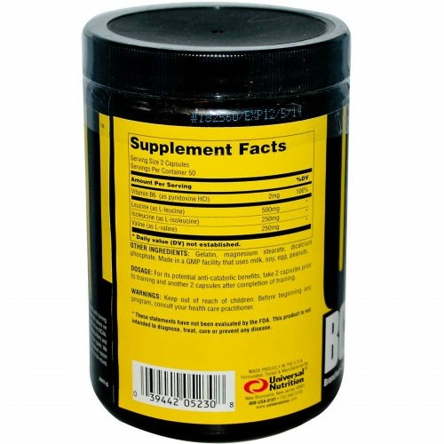 Animal, BCAA Pro, добавка с аминокислотами с разветвленной цепью, 100 капсул