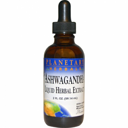Planetary Herbals, Ашваганда, жидкий травяной экстракт, лимонный аромат, 2 жидких унций (59,14 мл)