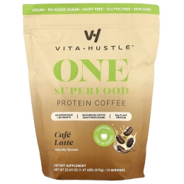VitaHustle, One Superfood Protein, кофе латте, 670 г (1,47 фунта)