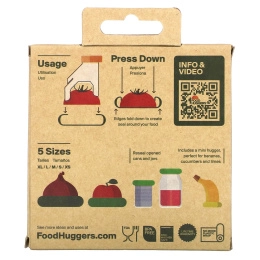 Food Huggers, многоразовые силиконовые консервные банки, 5 шт.