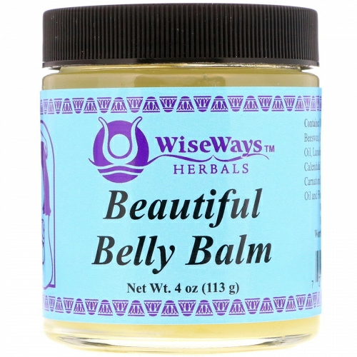 WiseWays Herbals, LLC, Бальзам красоты для живота, 4 унц. (113 г)