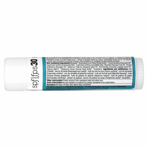 All Good Products, Sunstick, Zinc Sunscreen, SPF 30, Unscented, .6 oz