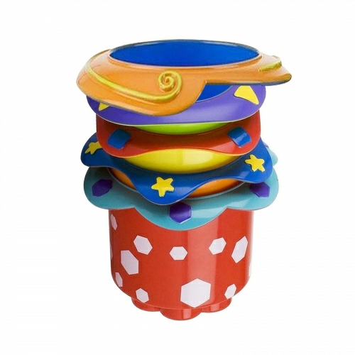 Nuby, Пирамидка из стаканчиков, 9 + месяцев, 5 стаканчиков