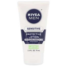 Nivea, Защитный лосьон для мужчин, для чувствительной кожи, SPF 15, 75 мл (2,5 жидк. унции)