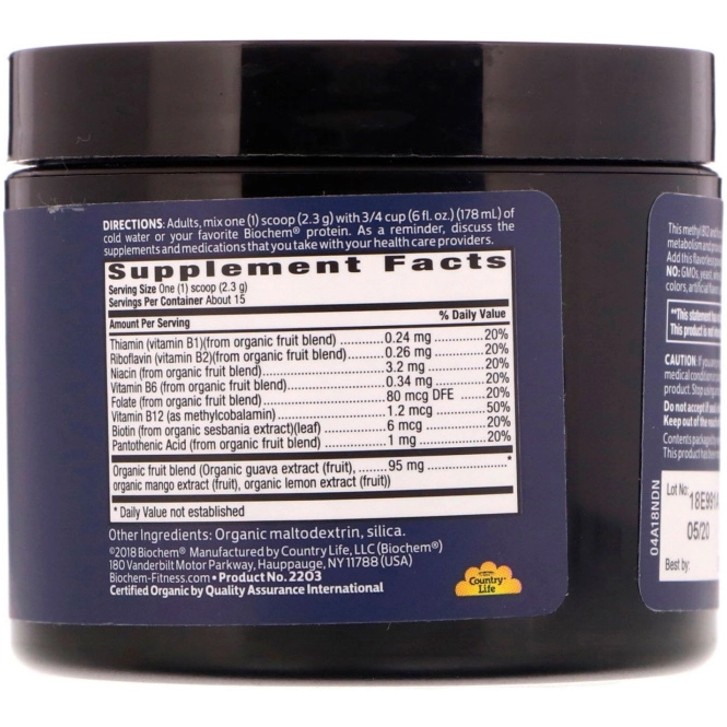 Biochem, Усилитель витаминов группы B, 1,22 унц. (34,5 г)
