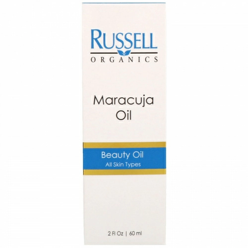 Russell Organics, Масло маракуйи, 2 жидких унции (60 мл)
