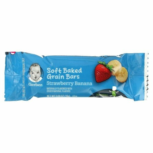 Gerber, Cereal Bars, Strawberry Banana, Toddler, 8 Bars, 5.5 oz (156 g)