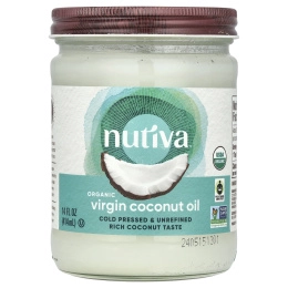 Nutiva, Органический суперпродукт, кокосовое масло, Virgin, 15 жидкой унции (444 мл)