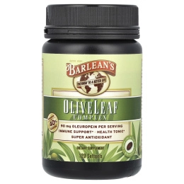 Barlean's, Комплекс оливковых листьев, 120 мягких таблеток