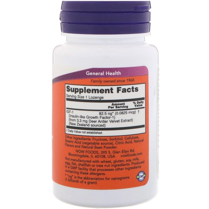 Now Foods, ИФР-1, 30 пастилок