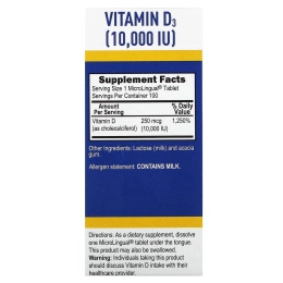 Superior Source, D3, дополнительная силы, микролингвальный, 10000 МЕ, 100 таблеток