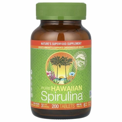 Nutrex Hawaii, Pure Hawaiian Spirulina, 500 мг, 200 таблеток