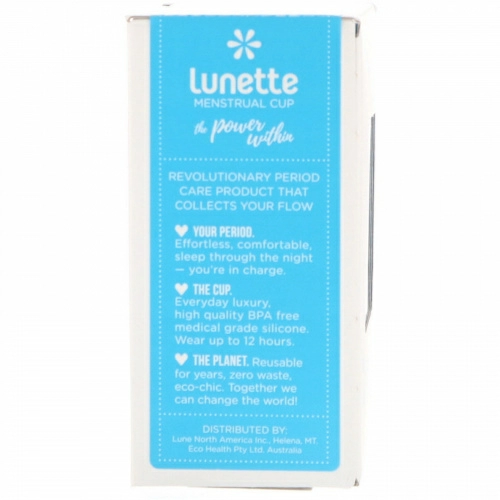 Lunette, Менструальная капа многоразового использования, модель 2, прозрачная, 1 шт.