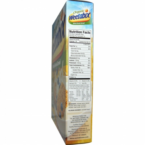 Weetabix, Органическая, цельнозерновая каша, 14 унций (400 г)